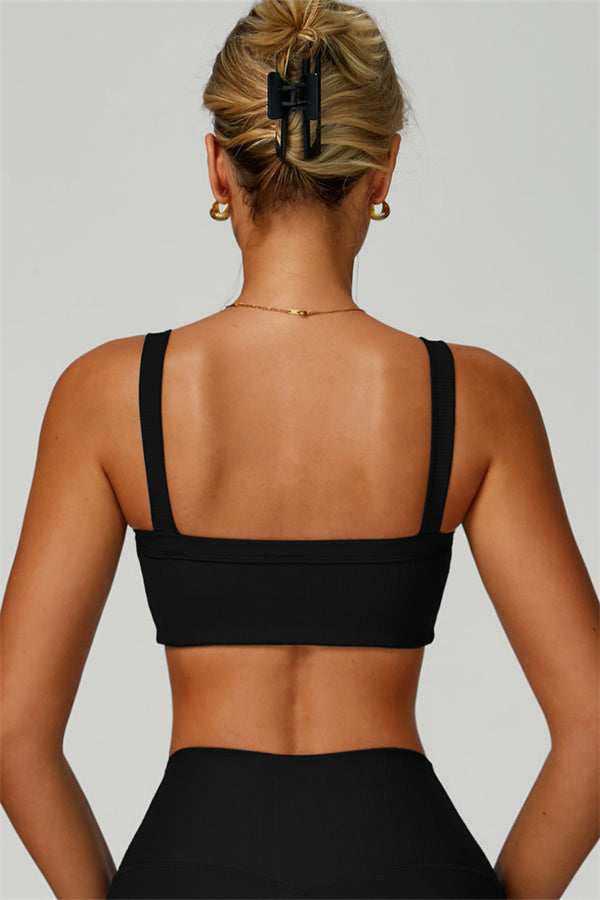 The Burst Ribbed Bra