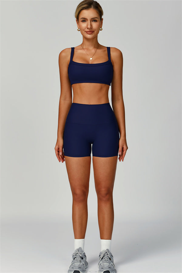 The Burst Ribbed Bra