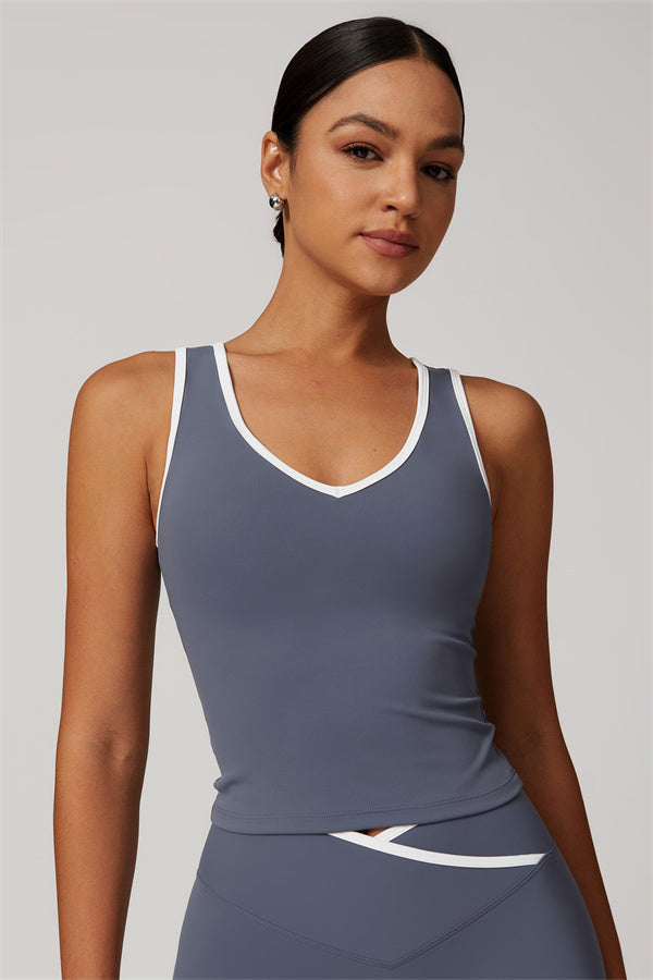 The Vela Tank - Peach Pink