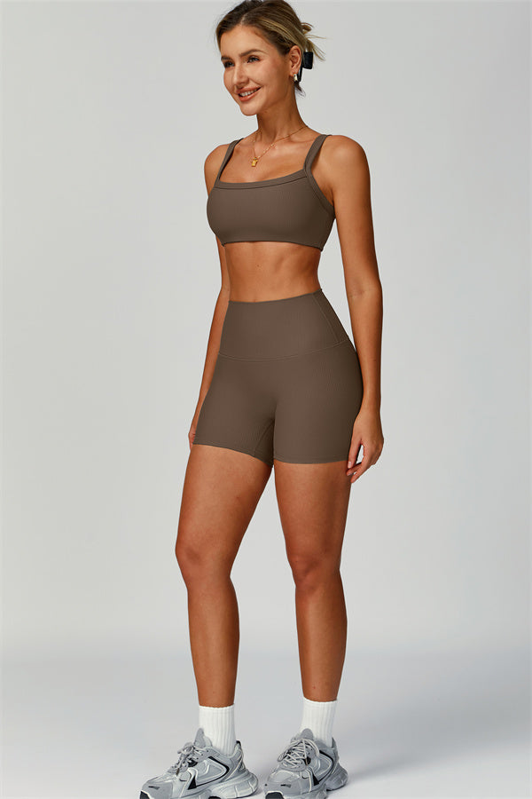 The Burst Ribbed Bra