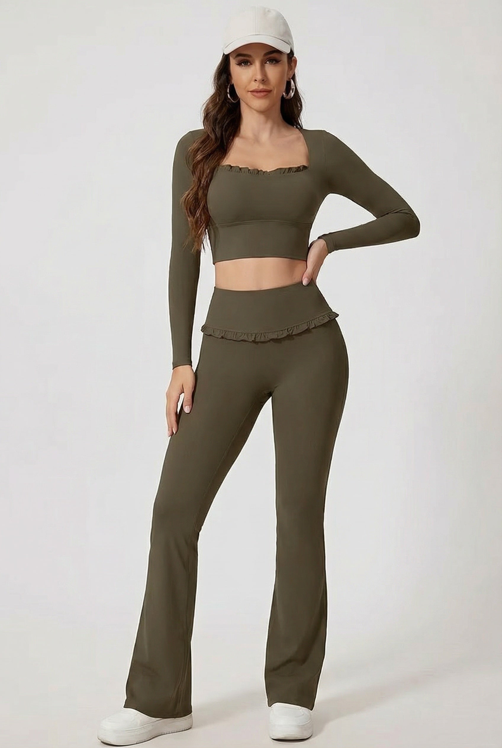 The Velune Ruffle Flare Pant